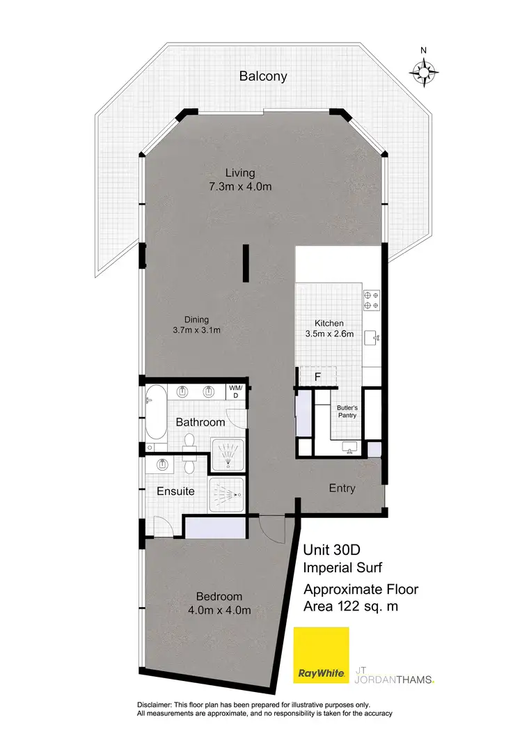 Floorplan of Homely apartment listing, 30D/80 The Esplanade, Surfers Paradise QLD 4217