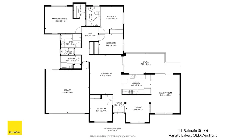 Floorplan of Homely house listing, 11 Balmain Street, Varsity Lakes QLD 4227
