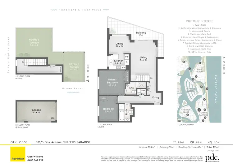 Floorplan of Homely apartment listing, 501/3 Oak Avenue, Surfers Paradise QLD 4217