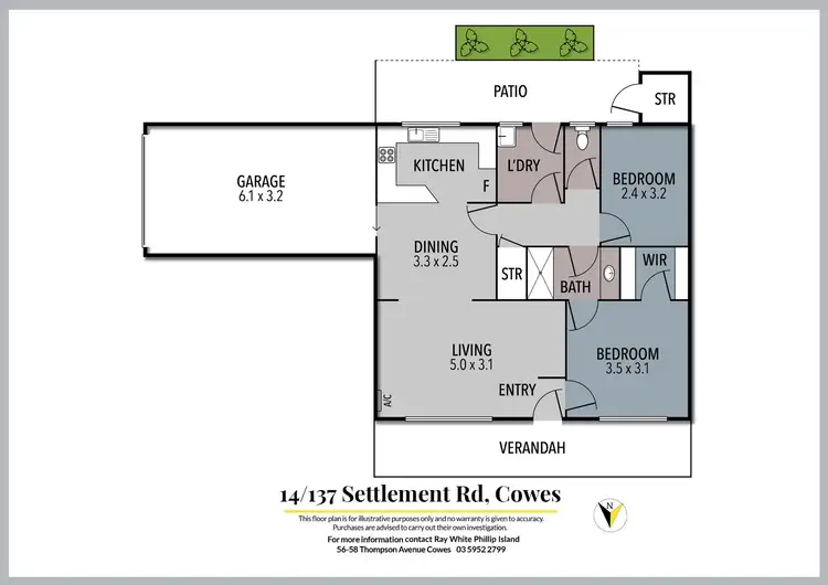Floorplan of Homely unit listing, 14/137 Settlement Road, Cowes VIC 3922