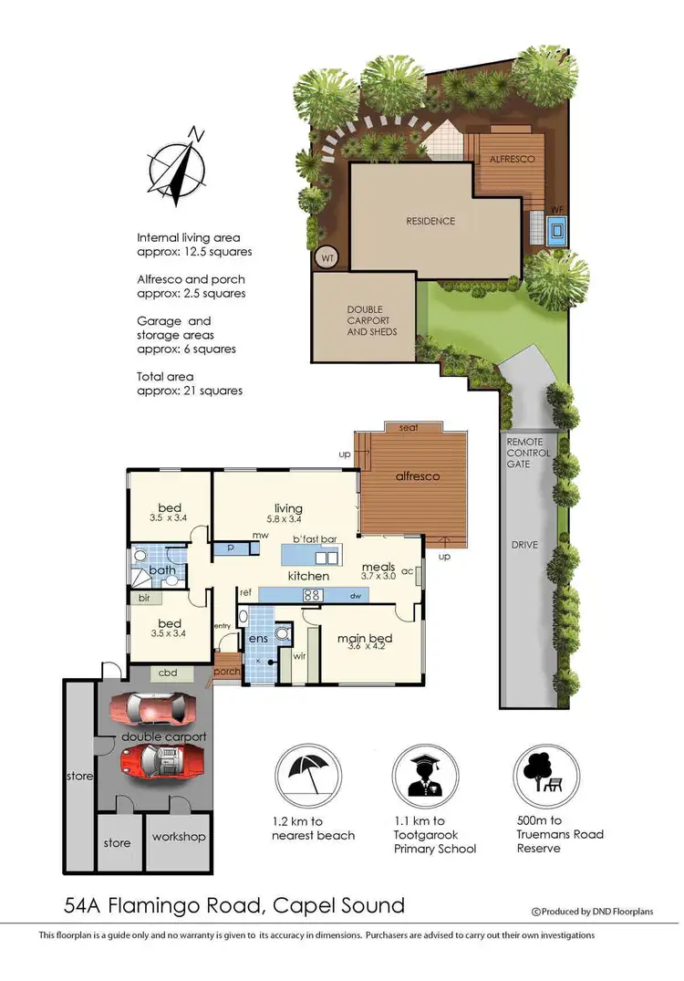 Floorplan of Homely house listing, 54A Flamingo Road, Capel Sound VIC 3940