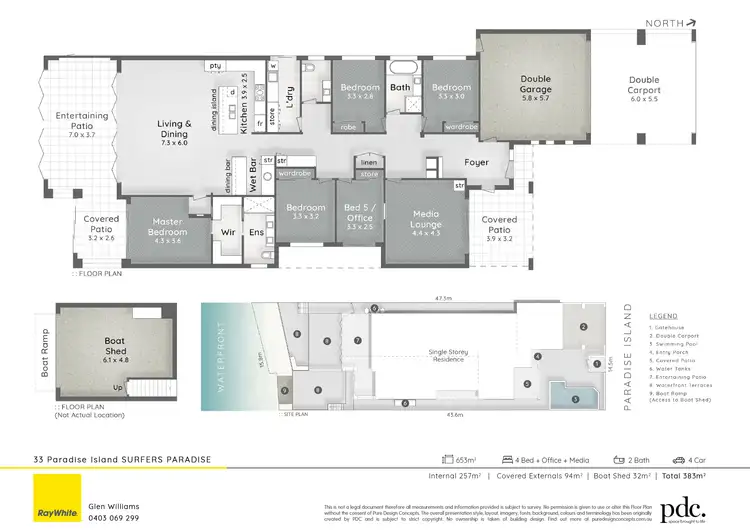 Floorplan of Homely house listing, 33 Paradise Island, Surfers Paradise QLD 4217