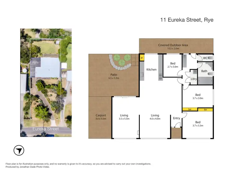 Floorplan of Homely house listing, 11 Eureka Street, Rye VIC 3941
