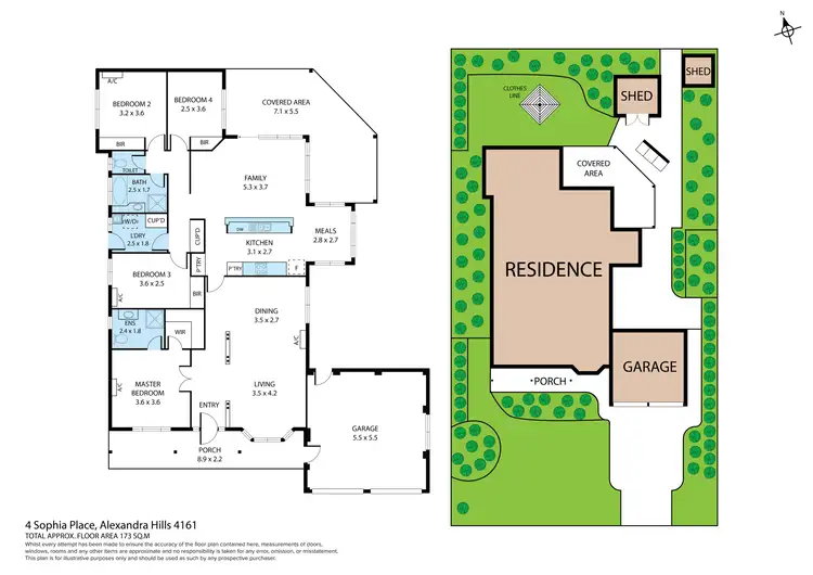 Floorplan of Homely house listing, 4 Sophia Place, Alexandra Hills QLD 4161
