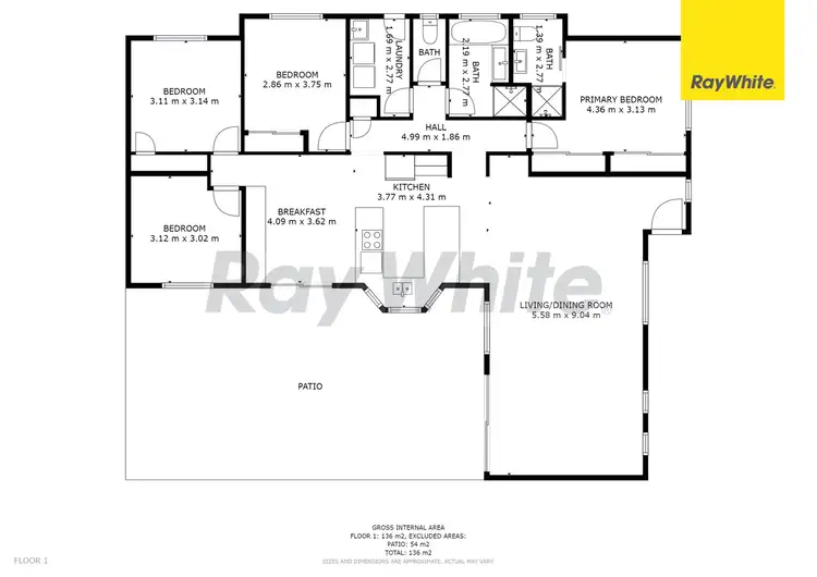 Floorplan of Homely house listing, 3 Kay Avenue, Bli Bli QLD 4560