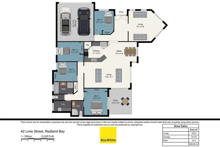 Floorplan of Homely house listing, 42 Lime Street, Redland Bay QLD 4165