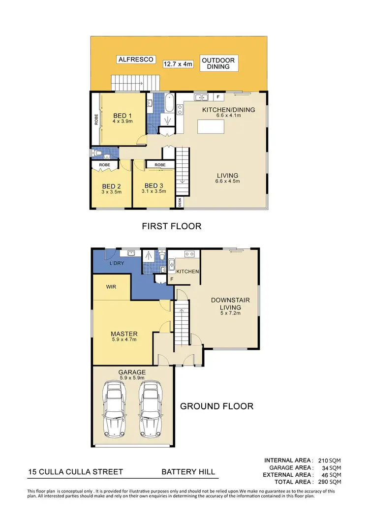 Floorplan of Homely house listing, 15 Culla Culla Street, Battery Hill QLD 4551