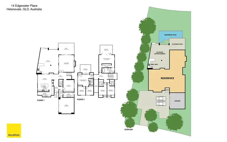 Floorplan of Homely house listing, 14 Edgewater Place, Helensvale QLD 4212