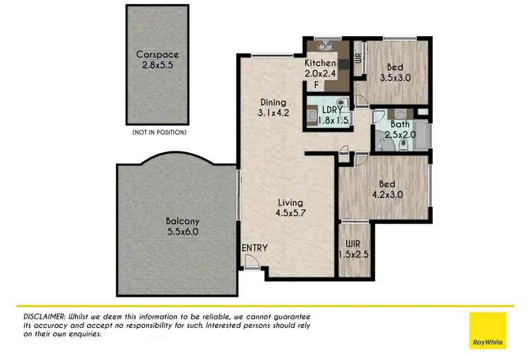 Floorplan of Homely unit listing, 6/71-75 Clyde Street, Guildford NSW 2161
