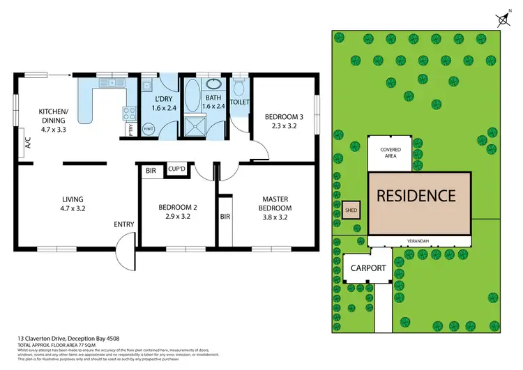 Floorplan of Homely house listing, 13 Claverton Drive, Deception Bay QLD 4508