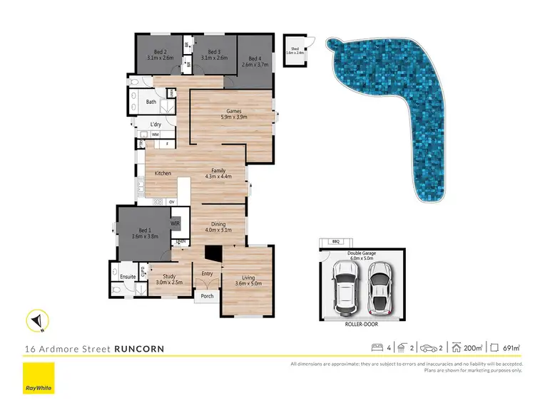 Floorplan of Homely house listing, 16 Ardmore Street, Runcorn QLD 4113