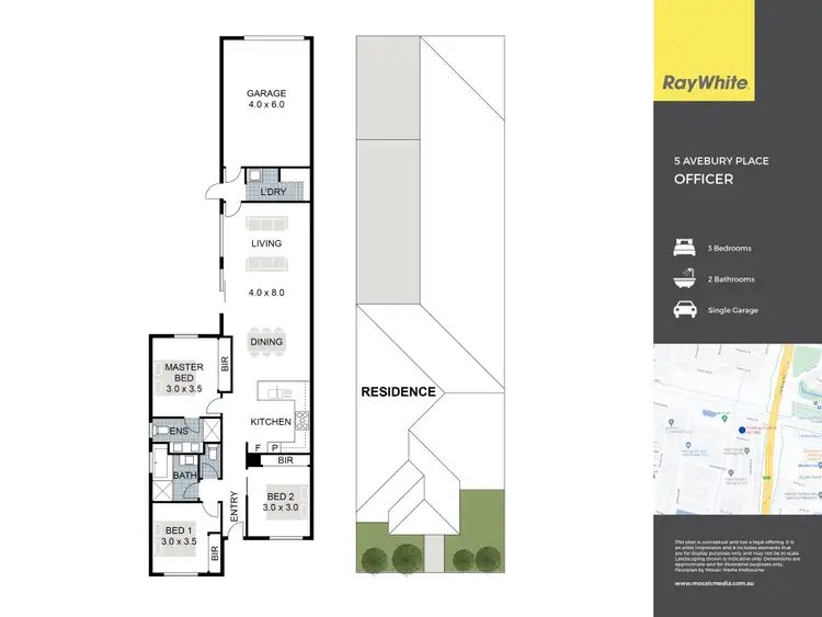 Floorplan of Homely house listing, 5 Avebury Place, Officer VIC 3809