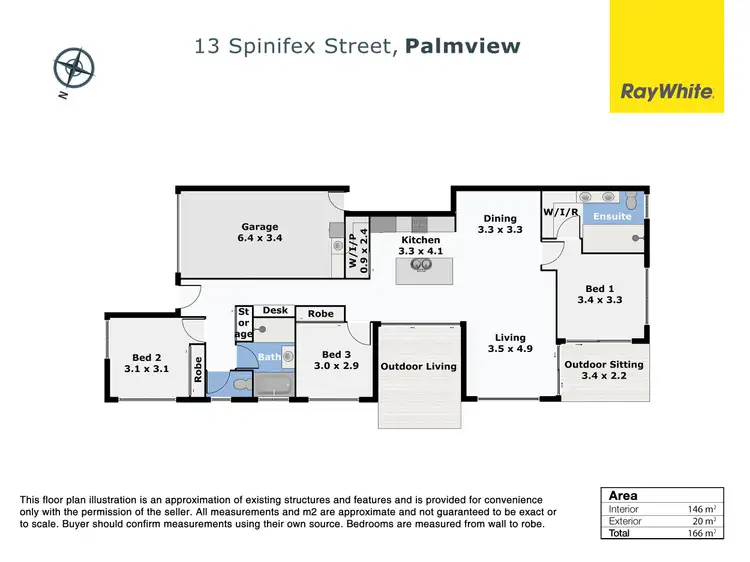 Floorplan of Homely house listing, 13 Spinifex Street, Palmview QLD 4553