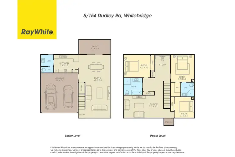 Floorplan of Homely townhouse listing, 5/154 Dudley Road, Whitebridge NSW 2290