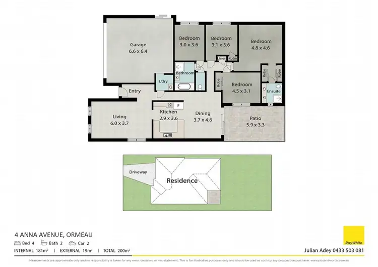 Floorplan of Homely house listing, 4 Anna Avenue, Ormeau QLD 4208