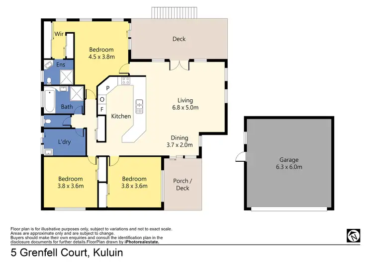 Floorplan of Homely house listing, 5 Grenfell Court, Kuluin QLD 4558