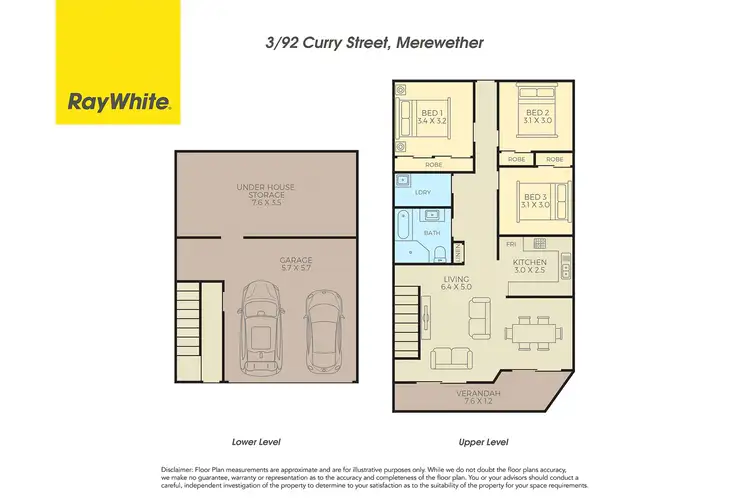 Floorplan of Homely townhouse listing, 3/92 Curry Street, Merewether NSW 2291