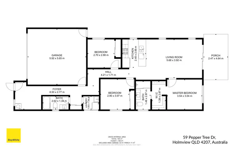 Floorplan of Homely house listing, 59 Pepper Tree Drive, Holmview QLD 4207