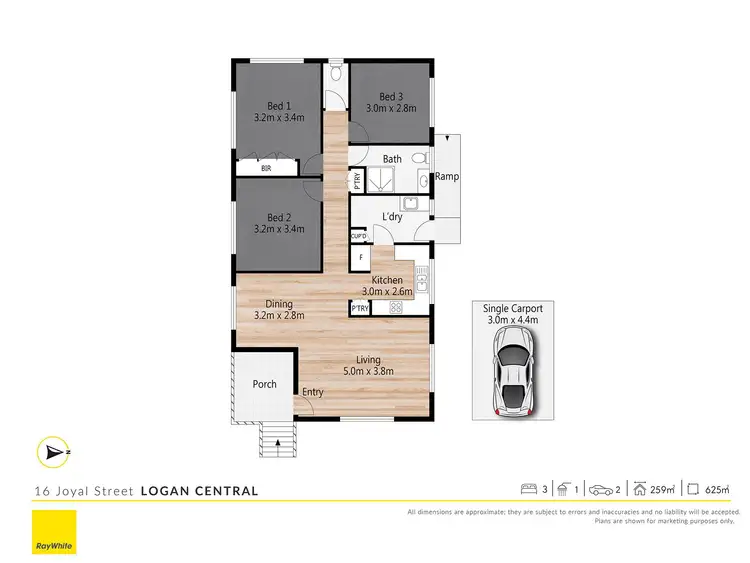 Floorplan of Homely house listing, 16 Joyal Street, Logan Central QLD 4114