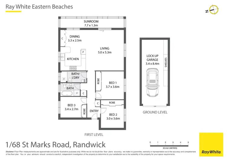 Floorplan of Homely apartment listing, 1/68 St Marks Road, Randwick NSW 2031
