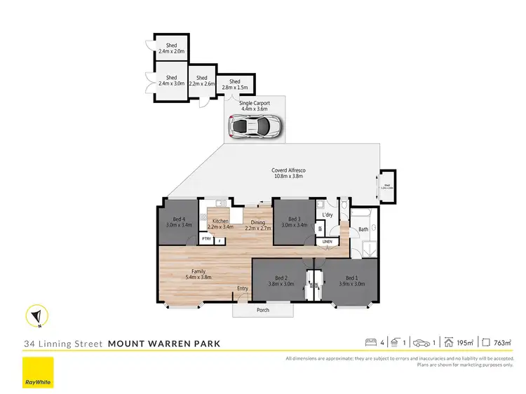 Floorplan of Homely house listing, 34 Linning Street, Mount Warren Park QLD 4207