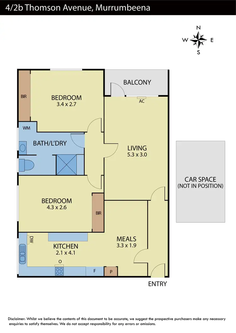 Floorplan of Homely apartment listing, 4/2B Thomson Avenue, Murrumbeena VIC 3163
