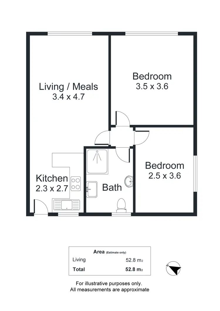 Floorplan of Homely unit listing, 12/40 Chatham Road, Keswick SA 5035