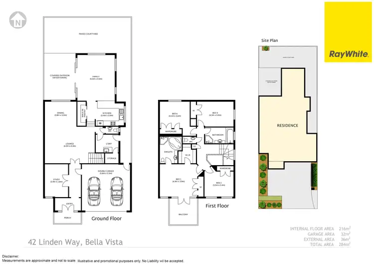 Floorplan of Homely house listing, 42 Linden Way, Bella Vista NSW 2153