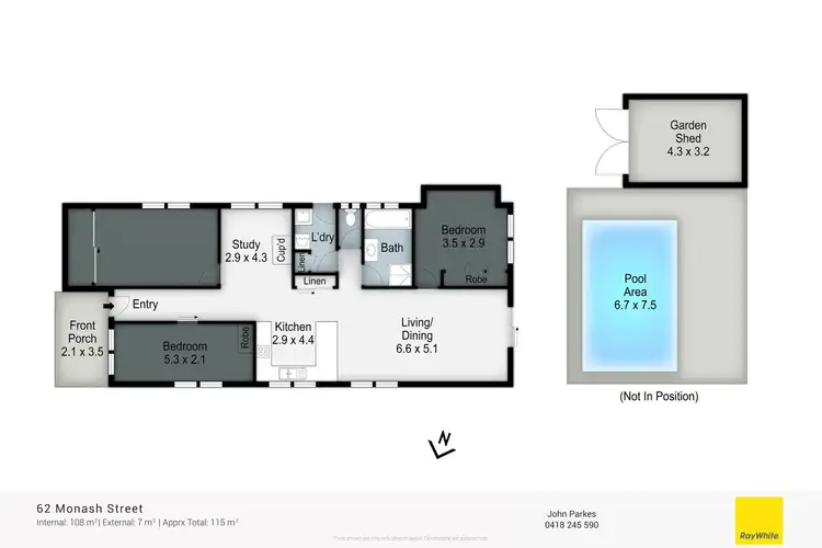 Floorplan of Homely house listing, 62 Monash Street, Tugun QLD 4224