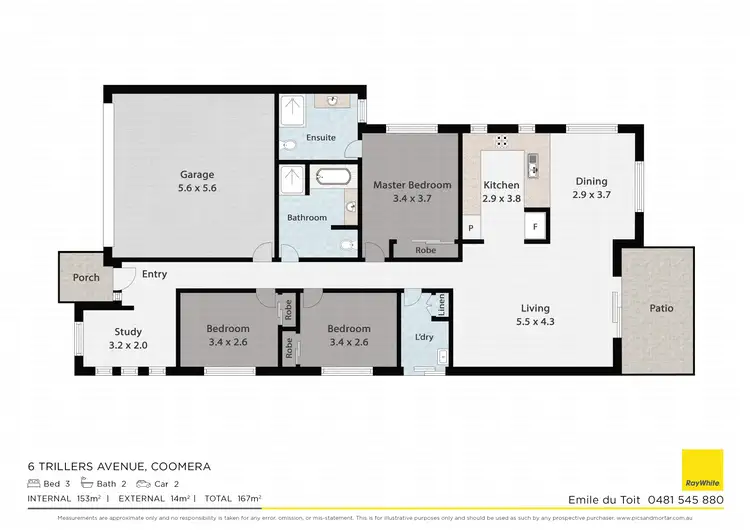Floorplan of Homely house listing, 6 Trillers Avenue, Coomera QLD 4209