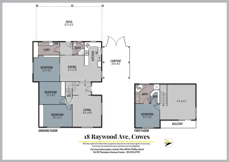 Floorplan of Homely house listing, 18 Raywood Avenue, Cowes VIC 3922
