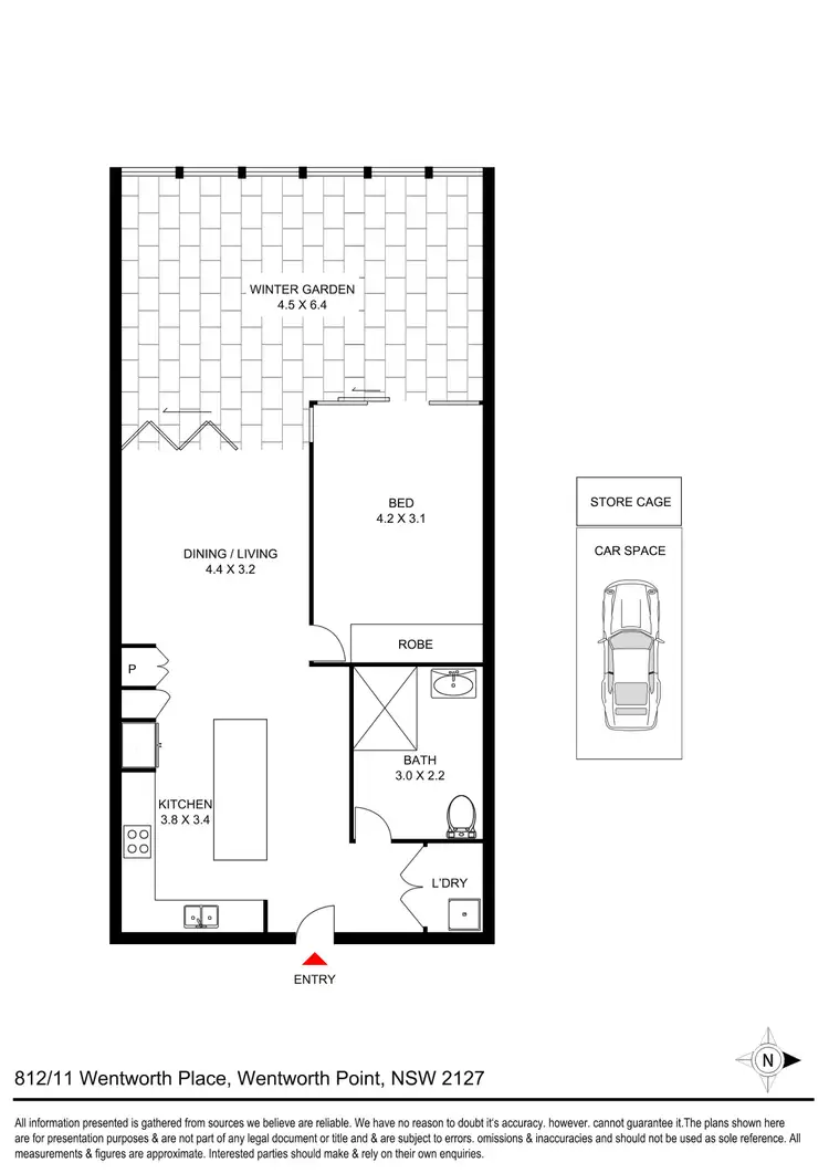 Floorplan of Homely apartment listing, 812/11 Wentworth Place, Wentworth Point NSW 2127