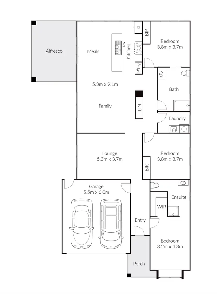 Floorplan of Homely house listing, 7 Darter Court, Lara VIC 3212