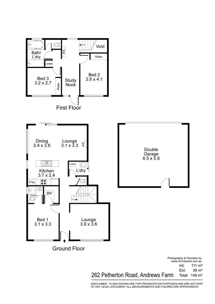 Floorplan of Homely house listing, 262 Petherton Road, Andrews Farm SA 5114