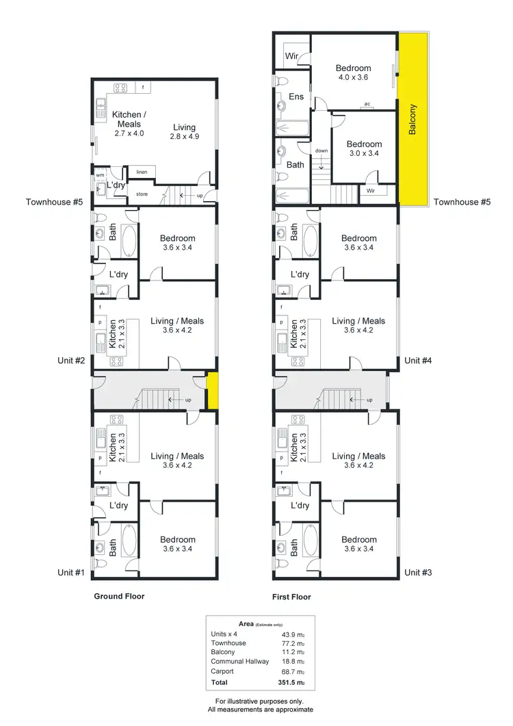 Floorplan of Homely block of units listing, 1-5/20 Ethel Street, Forestville SA 5035