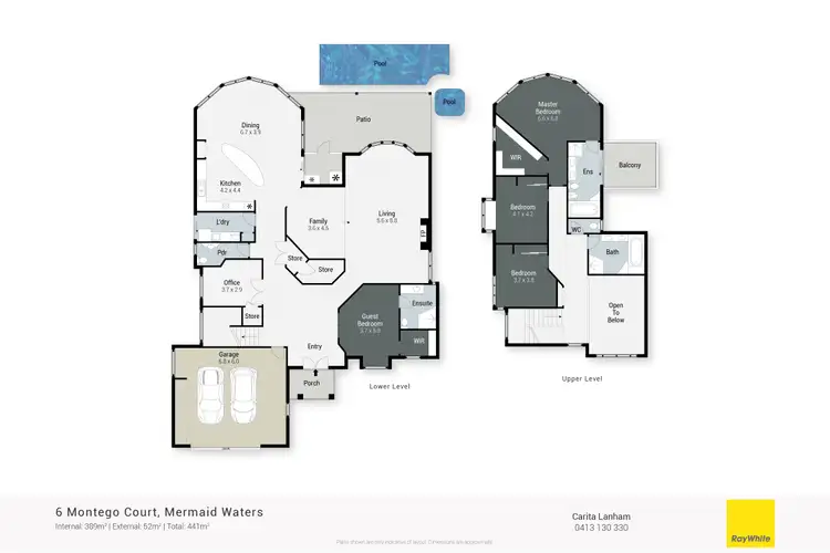 Floorplan of Homely house listing, 6 Montego Court, Mermaid Waters QLD 4218