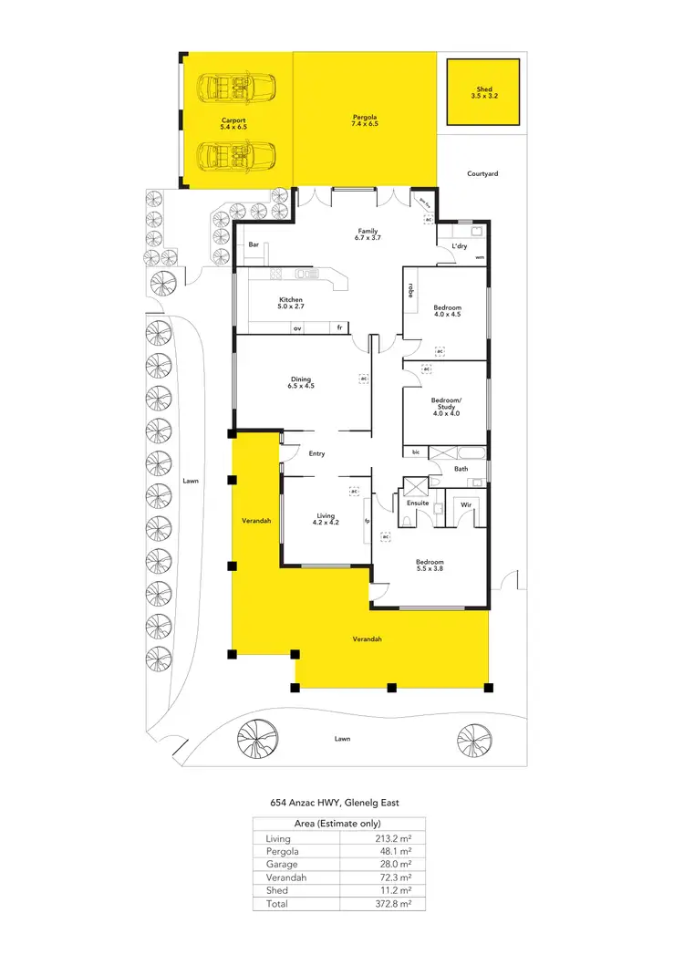 Floorplan of Homely house listing, 654 Anzac Highway, Glenelg East SA 5045