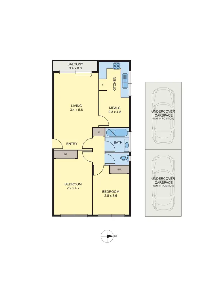 Floorplan of Homely apartment listing, 8/50-52 Gold Street, Brunswick VIC 3056