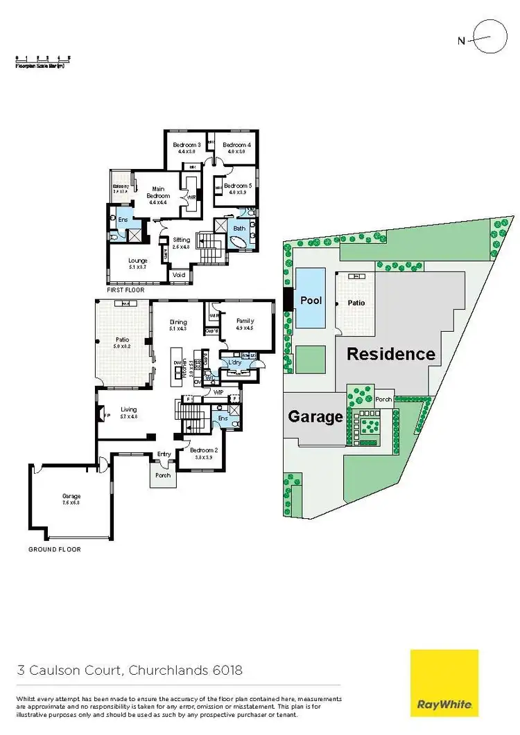 Floorplan of Homely house listing, 3 Caulson Court, Churchlands WA 6018