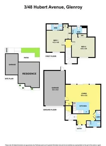 Floorplan of Homely townhouse listing, 3/48 Hubert Avenue, Glenroy VIC 3046