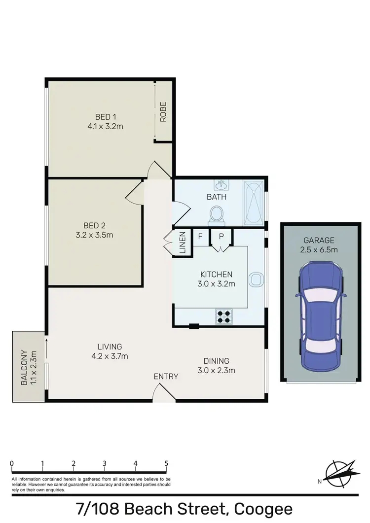 Floorplan of Homely apartment listing, 7/108 Beach Street, Coogee NSW 2034