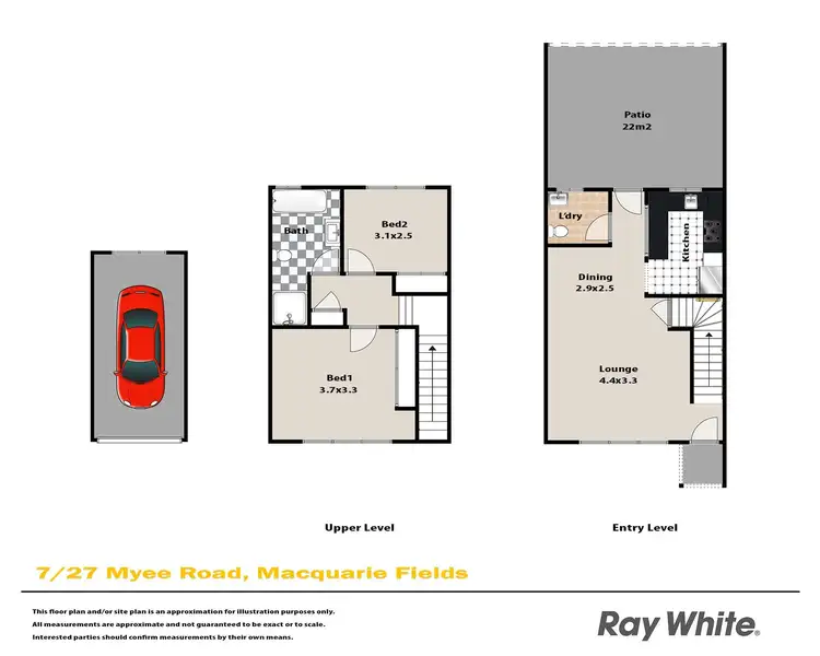 Floorplan of Homely house listing, 7/27 Myee Road, Macquarie Fields NSW 2564