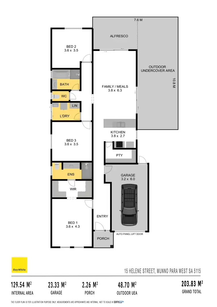 Floorplan of Homely house listing, 15 Helene Street, Munno Para West SA 5115