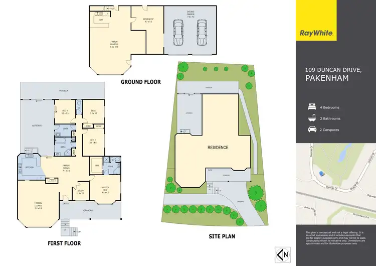 Floorplan of Homely house listing, 109 Duncan Drive, Pakenham VIC 3810