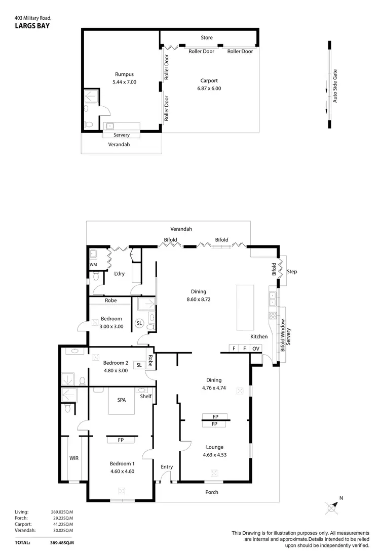 Floorplan of Homely house listing, 403 Military Road, Largs Bay SA 5016