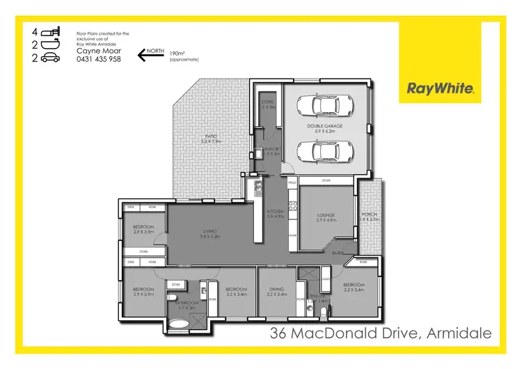 Floorplan of Homely house listing, 36 MacDonald Drive, Armidale NSW 2350