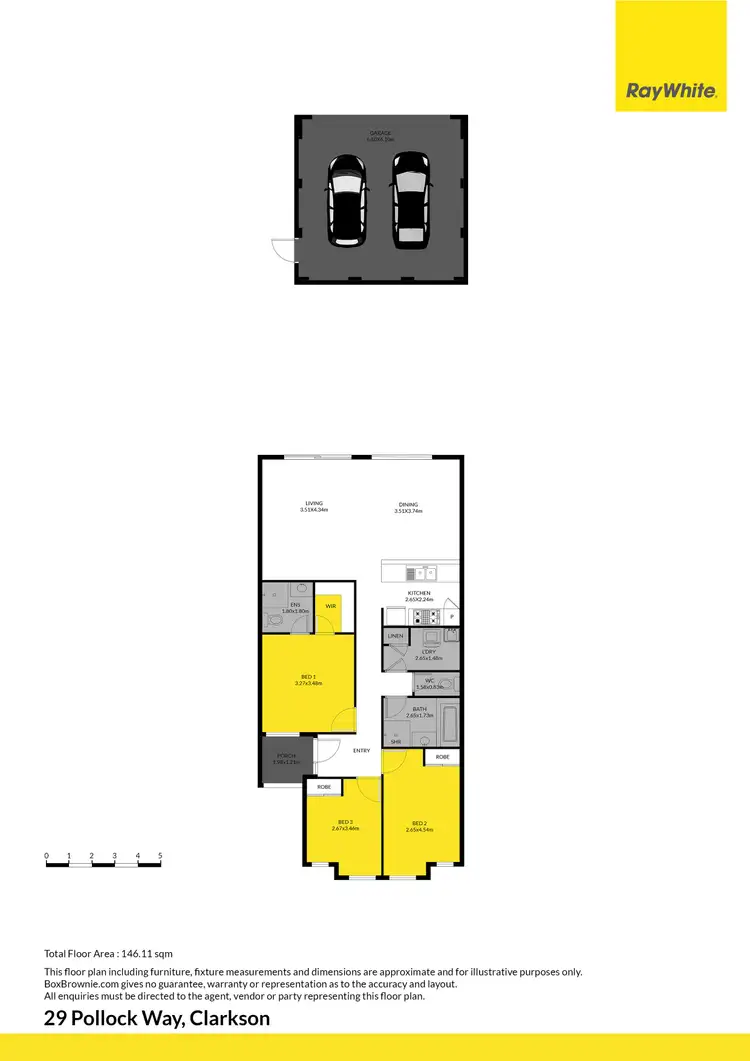 Floorplan of Homely house listing, 29 Pollock Way, Clarkson WA 6030