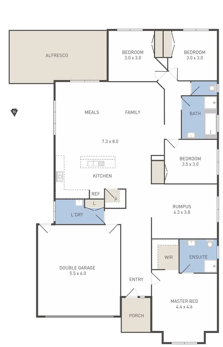 Floorplan of Homely house listing, 32 Lamington Drive, Tarneit VIC 3029