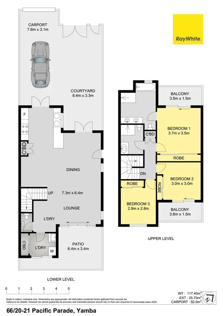 Floorplan of Homely unit listing, 66/20-21 Pacific Parade, Yamba NSW 2464