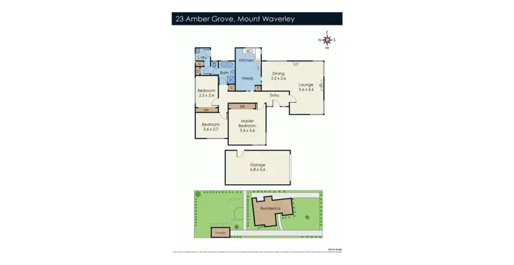 Floorplan of Homely house listing, 23 Amber Grove, Mount Waverley VIC 3149